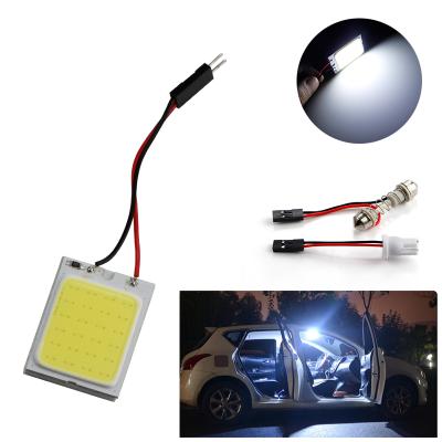 China OKEEN 1pcs Car Lamps Bulbs Car Dome Led Bulb COB 24 Chips Auto Car Interior Panel Lamp W5W Festoon Holder LED White Reading Lights for sale