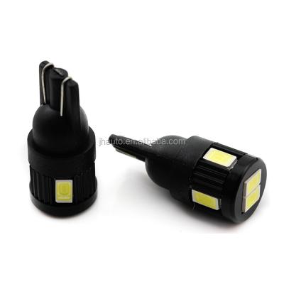 China Aluminum alloy none Canbus t10 5630 SMD 6 LED W5W car light lamp 12V-24V LED interior lights for cars clearance lights for sale