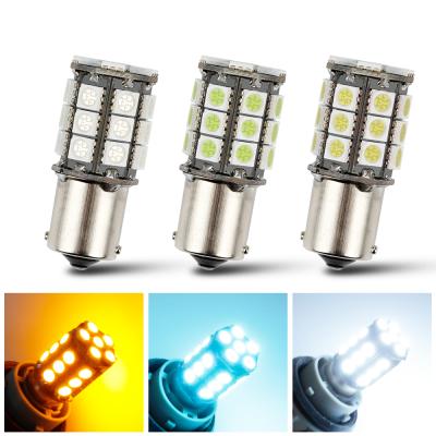 China LED 1156 DC12V Car Automobile Light Source WANTING Lamp 1157 5050 24smd BA15S BA15D Canbus Bulb Tail Lamp Brake Light Bulb Turn Signal Light for sale