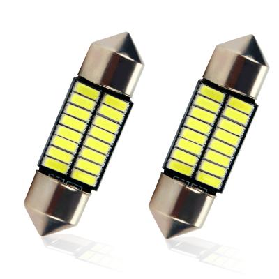 China Canbus Led Bulb Error Free EYE Universal Festoon Led Canbus For Car Interior Dome Lamp C5W 4014 Reading 16SMD Auto Lights Lighting Accessories for sale