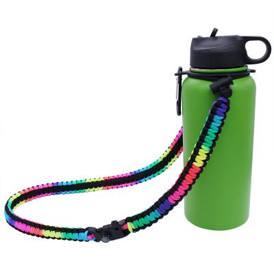 China For Water Bottle Handle Survival Carabiner Paracord Handle Camping Shoulder Strap To Increase Camping for sale