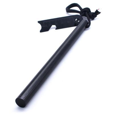 China For 1/2*8Inch Amazon Hot Sale Bushcraft Camping Magnesium Flint Rod Fire Starter Survival Fire With Parachute for sale