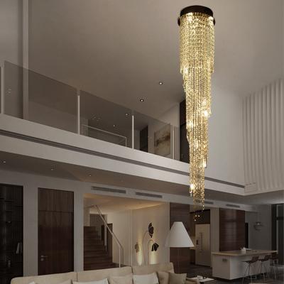 China Modern Modern Decoration Lighting Luxury Hotel Custom Large Lobby Crystal Chandelier for sale