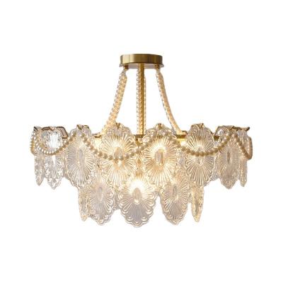 China Factory Direct Sales Modern Ceiling Light Minimalistic Crystal Chandelier Ceiling Light for sale