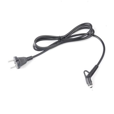 China Appliance Custom 1.8m AC Household Electric Hair Dryer Wire 2 Pin Power Cord Europe Eu Plug for sale