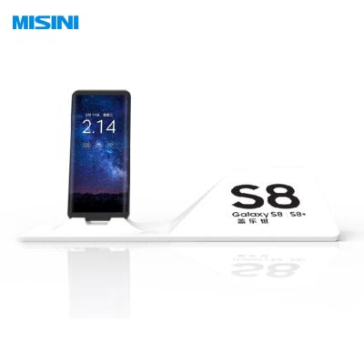 China Custom Plastic Cradle Display Phone Acrylic Desktop Display Holder For Retail Store Display Stand ABS Molding Tray MSN-ds893594 for sale