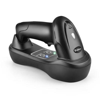 China Eyoyo Wireless Barcode Reader 1D Handheld Barcode Scanner with Button USB Cradle Receiver A4 Fill Base and Control for sale