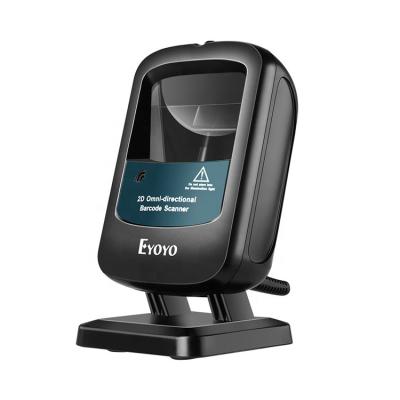 China Eyoyo Auto Image 1D 2D Screen Barcode Hands Free Wired Desktop A4 Barcode Scanner for sale