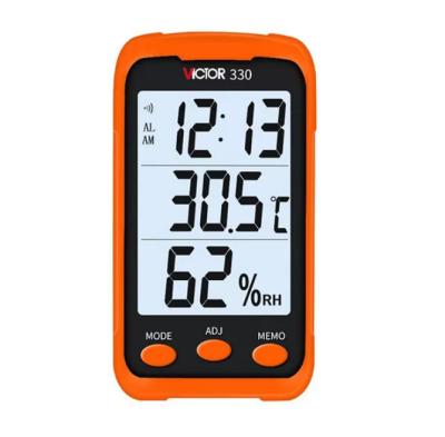 China VICTOR 330 Home Use Large Indoor & Outdoor Small LCD Digital Display Thermohygrometer 110*59*16mm for sale