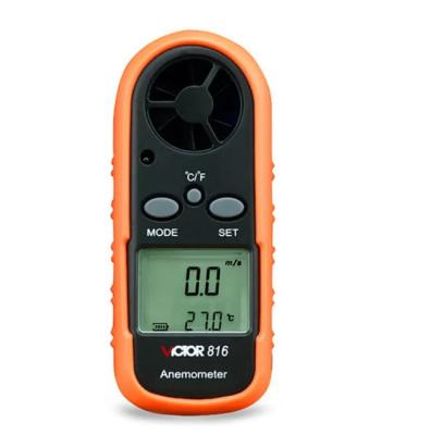 China Portable Plastic VICTOR 816 Ambient Air Digital Handheld Anemometer for sale