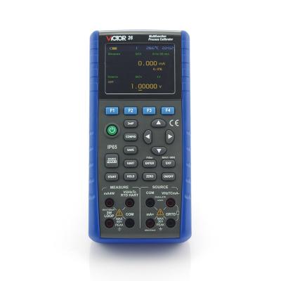 China VICTOR 26 0.01% Accuracy IP65 5 Digit Display 24V Loop Circuit Calibrator Multifunction Process Signal Generators 206 *97* 60 mm for sale