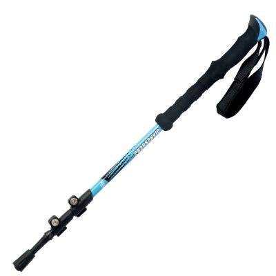 China Useful Tip Adjustable Telescopic Aerospace Aluminum Ultralight Straight Handle Tungsten Alpenstock Rise/Rise/Ski External Trekking Pole for sale