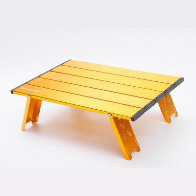 China New Style Minimalist Quick Setup Mini Folding Table Top Picnic Table Aluminum Alloy Aluminum Ultralight Folding Table for sale