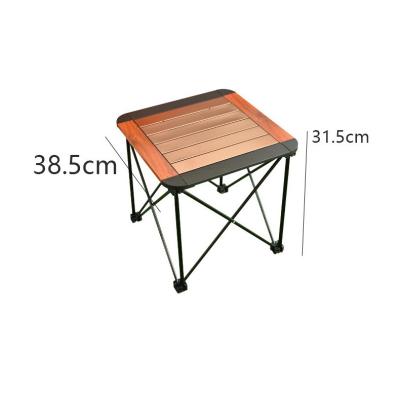 China Aluminum alloy 46*46*45cm ultra-lightweight folding camping table installation table minimalist high quality good fast outdoor stability for sale