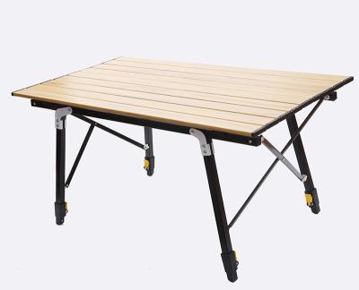 China Minimalist Multifunctional Fast Stretch Lift Table 90.5*52*70.5cm Installation Aluminum Alloy Outdoor Ultralight Folding Table for sale