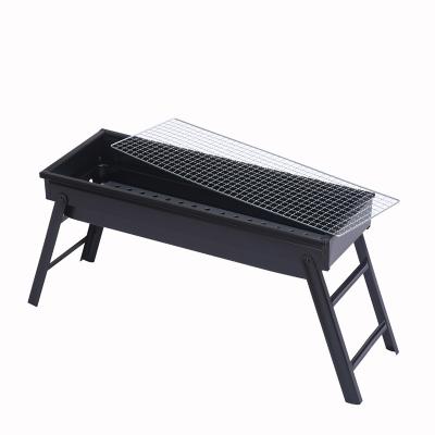 China Not easy to deform multifunctional high hardness cold rolled iron sheet camping folding BBQ grill easy to clean carbon steel barbecue grills for sale