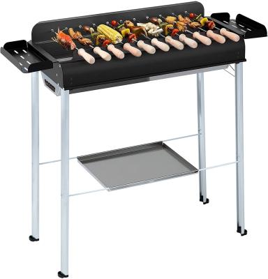 China Adjustable Height German Barbecue Skewer Grill With Portable Folding Charcoal BBQ Grill for sale