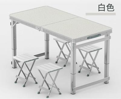 China Tropical Aluminum Folding Table 4 Feet, Adjustable Height Lightweight Portable Camping Table for sale