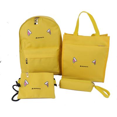 China Anti-theft Waterproof Children School Bags Set 4pcs for Boy Girls Children Teenagers Handbag Shoulder Bag Schoolbag Student Backpack Sets for sale