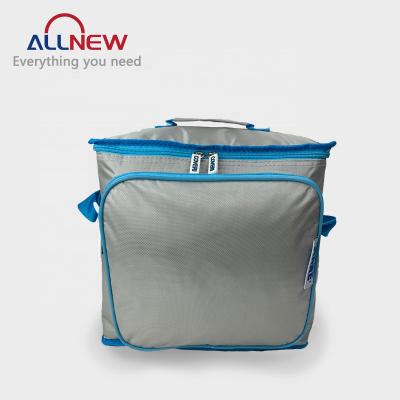 China Waterproof Reusable Thermal Insulated Cooler Bag With Long Shoulder Strap Grocery Cool To Carry 420D Dobby Lunch Cooler Bag For Food for sale