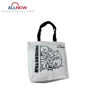 China Factory Wholesale Reusable Customized Reusing Eco-Friendly Supermarket Grocery Large Capacity Canvas Reusable Shopping Bag With Handle for sale