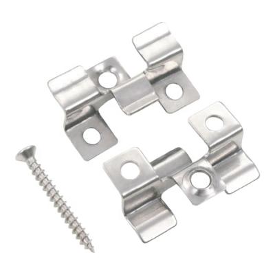 China Modern wpc decking SS 304 clips wpc decking start cuts flooring metal wall clip for sale