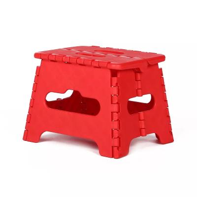 China Multi Purpose Foldable Home Furniture Easy Storage Foldable Up To 260KGS Plastic Folding Step Stool With Handle for sale