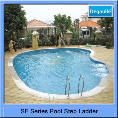 China Factory Supply Durable And Beautiful Aluminum Folding Pool Ladder for sale