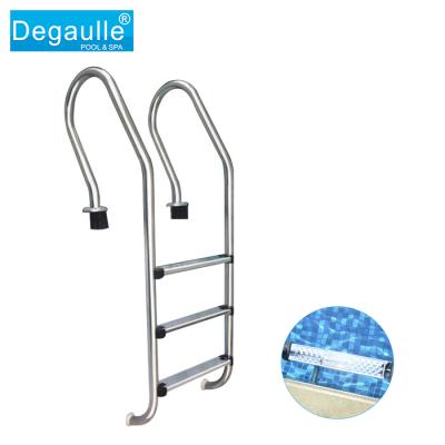 China Easy Install Heavy Duty Degaulle Pool Ladder For Above Ground Pool for sale