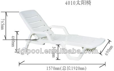 China UV Proof Bearing Pool Chairs / Heavy Loading Sun Lounger Leisure Furniture for sale