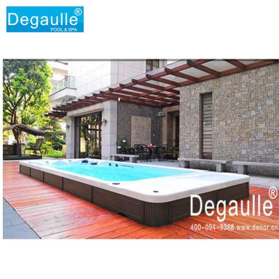 China Embedded endless swimming pool spa inground small swimming pool equipment for sale