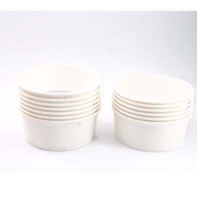 China Disposable High Quality Customized Biodegradable Paper Soup Cups With Lids for sale