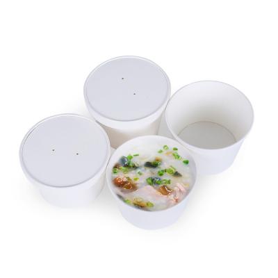 China Eco Friendly Disposable Brown Kraft Paper Single Wall Disposable Soup Cooks Containers Salad Bowl for sale