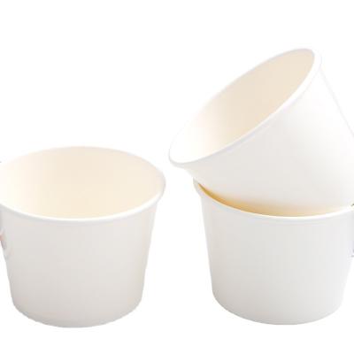 China Disposable Ice Cream Cup Disposable Paper Cup Leakproof Wrapping Paper Bowl for sale