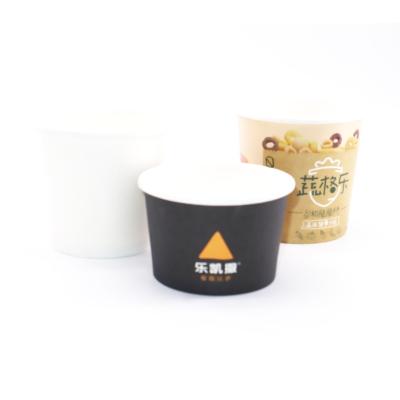 China Wholesale Customized Disposable Coated Paper Cup Lids Premium Quality Ice Cream Paper Cups for sale