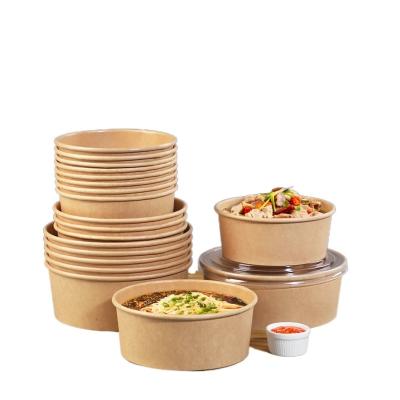 China Food Grade Eco Friendly Disposable Biodegradable Paper Takeout Bowl for sale