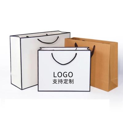 China Disposable Gift Bags Handle Boutique Luxury Shopping Packaging Customized Recyclable Paper Gift Bags for sale