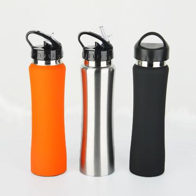 China Sustainable Stainless Steel Sport Travel Wide Mouth 188 Powder Vacuum Insulated Coated Water Bottle With Straw for sale