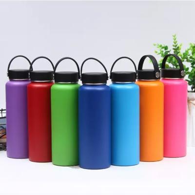 China OEM New Sport Double Wall Vacuum 304 Stainless Steel Thermos Sustainable Cola Shaped Travel Water Bottle With Handle for sale