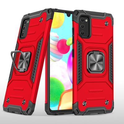 China Anti-drop for samsung a41 case tpu and pc cell phone case for samsung galaxy a41 phone case with stand for sale