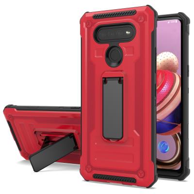 China 2021 Mobile Phones Accessories Case For LG K51 Kickstand Case LZ-001 for sale