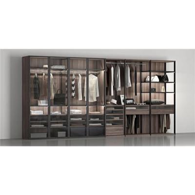 China (Size)Adjustable Design Bedroom Closet Indoor Walk In Closet Wood Walk In Closet Cabinets for sale