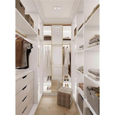 China Modern Bedroom Closet Wardrobe (Height) Plywood Adjustable Wood MDF Design Walk In Closet Design for sale