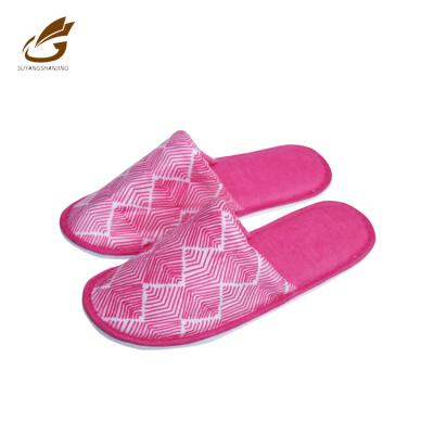 China Terry Fashion 100 Cotton Velvet Ssex Animals And Insoles Girl Flat Slipper Shoe Wholesale for sale