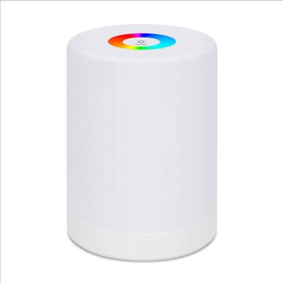 China Remote Control RGB LED Color Changing Room Touch Dimmable Desk Table Bedside Reading Lamp Stepless Night Light for sale