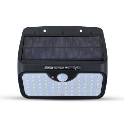 China Wholesale 64LED Garden Security Wireless Garden Lights Solar Wall Mounted Yard Lights IP65 Waterproof PIR Motion Sensor Control Lighting for sale