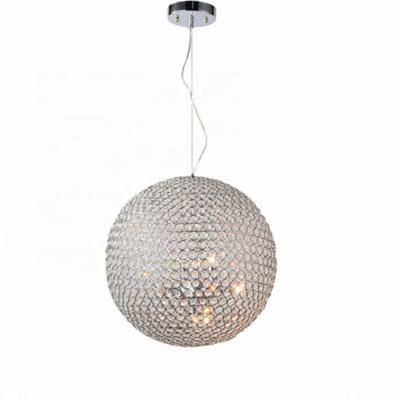 China Hot Selling Crystal Ball Modern Nordic Creative Luxurious LED Disco Chandelier Glass Ball Hotel Amazon Pendant Light Lamp for sale