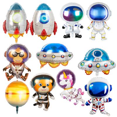 China Aluminum Foil Space Astronaut Helium Balloon Cartoon Character Boy Game Stage Decoration Foil Balloon Birthday Party Supplies for sale