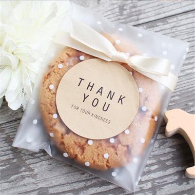 China Transparent Frosted Tissue Candy Cookie Gift Bag With Self Adhesive DIY Bag Wedding Birthday Party Candy Decoration Packaging Bag for sale