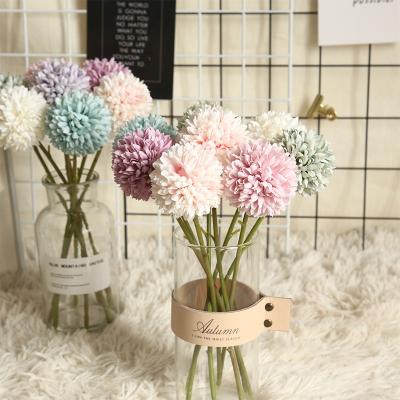 China Natual Touch & eco-friendly & FREE SAMPLE fashional fake flowers ball artificial home decor dandelion flowers for sale